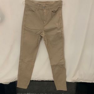 American Eagle super stretch khaki coke 10 regular pants